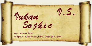 Vukan Sojkić vizit kartica